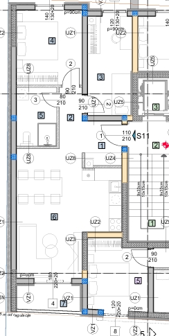 OSIJEK, NOVI GRAD trosoban stan na 3.katu 63,11 m2, LIFT (S11)