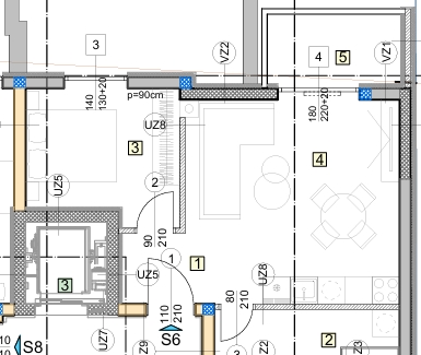 OSIJEK, NOVI GRAD dvosoban stan na 2.katu 44,59 m2 (S6)